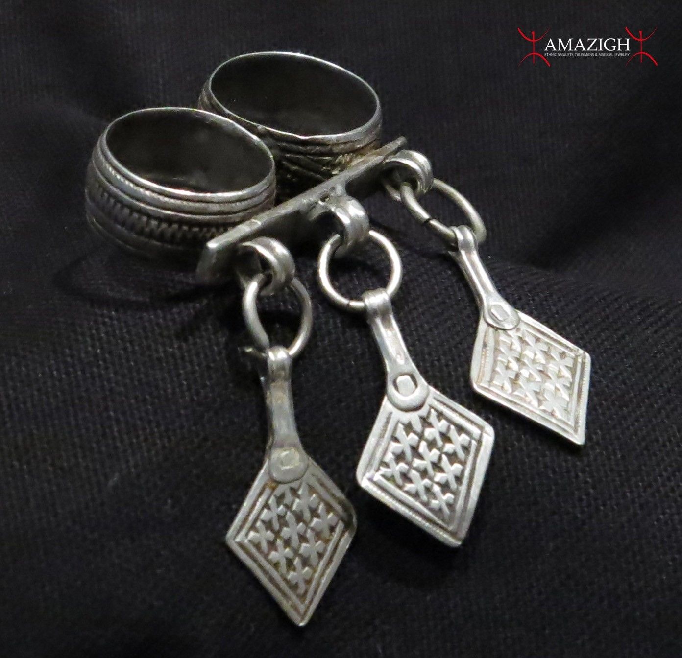 EUEAVAN African Berber Symbol Ring African Ethnic Kabyle