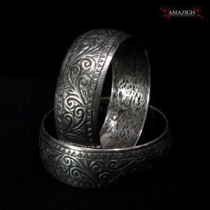 Antique Silver Berber Bracelet Pair – Essaouira, Southern Morocco – Exquisite Craftsmanship