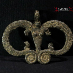 Lobi Bronze Amulet - Chameleons - Burkina Faso