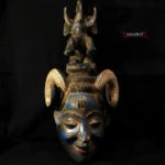 Fine Large Guro Mask – Zaouli Dance – Côte d’Ivoire / Ivory Coast