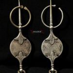 Antique Pair Berber Fibulae – TIZERZAI – Moroccan Silver Coins, North Morocco