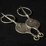 Antique Pair Berber Fibulae – TIZERZAI – Moroccan Silver Coins, North Morocco
