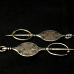 Antique Pair Berber Fibulae – TIZERZAI – Moroccan Silver Coins, North Morocco