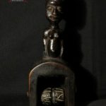 Old Baule Heddle Pulley – Carved Wood – Cote d’Ivoire
