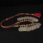 Old Berber Necklace – Silver Moroccan Coins and Coral – North Morocco