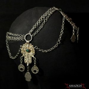 Old Head Adornment – Hands of Fatima & Crescent - Tunisia – Outstanding Piece