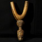 Old Fine Baule Catapult – Carved Wood – Cote d’Ivoire