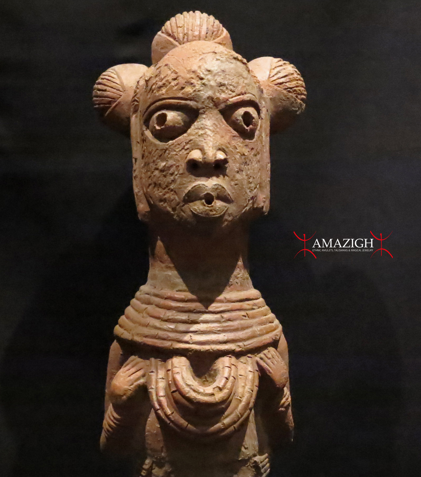 Nok Terracotta Figure Nigeria Amazigh Ethnic Jewelry