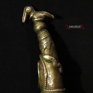 Old Fine Baule Bronze Horn - Cote d'Ivorie