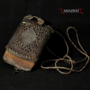 Old Fine Tuareg Leather Wallet Purse – Mali / Niger