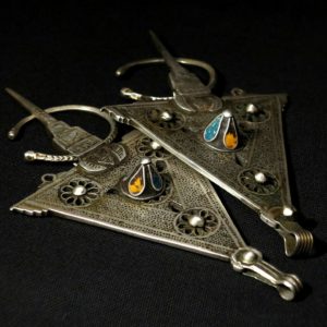 Antique Pair Fibulae - TIZERZAI - Tiznit Region, South Morocco