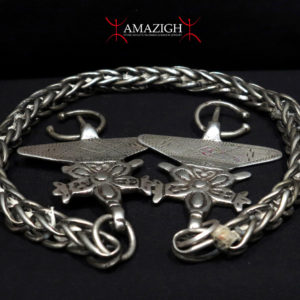 Old Pair Fibulae - TIZERZAI - Ait Atta Tribe, Morocco - Wonderful Chain