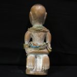 Old Tribally Used Kneeling Female Figure – Bariba Tribe – Benin