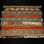 Outstanding Old Berber Tribal Carpet – Ait Ouaouzguite Tribe – Akhnif Morocco