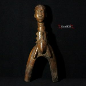 Old Fine Baule Slingshot Catapult - Carved Wood - Cote d'Ivoire