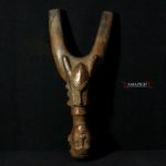 Old Fine Baule Slingshot Catapult – Carved Wood – Cote d’Ivoire