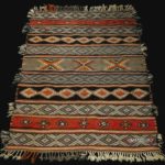Outstanding Old Berber Tribal Carpet – Ait Ouaouzguite Tribe – Akhnif Morocco