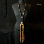 Outstanding Old Large Chaplet – Tasbih – Ebony Beads Silver Inlaid – Mauritania