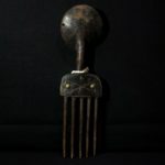 Old Fine Ashanti (Asante) Comb – Carved Wood – Cote d’Ivories-l1600 (4)