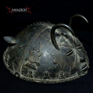 Old Senufo Bronze Helmet Mask - NOO - Cote d'Ivoire / Ivory Coast
