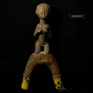 Old Fine Baule Slingshot Catapult - Carved Wood - Cote d'Ivoire