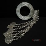 Old Huge Silver Belt Loop – Holga – 7 Amulets – Tunisia