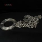 Old Huge Silver Belt Loop – Holga – 7 Amulets – Tunisia