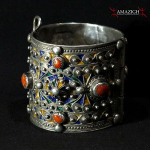 Old Berber Bracelet – Silver, Coral – Kabyle Tribe, Algeria - Outstanding Piece