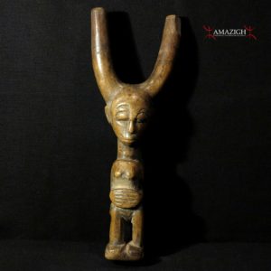 Old Fine Baule Slingshot Catapult - Carved Wood - Cote d'Ivoire
