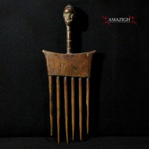 Old Baule Comb – Carved Wood – Cote d’Ivorie