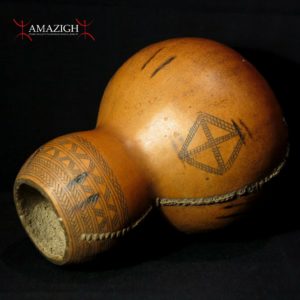 Tribally Used Calabash Gourd Container - Dorze Tribe - Arba Minch, Ethiopia