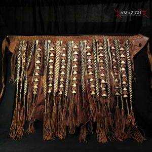 Outstanding Old Large Ritual Leather Apron - Ouidah, Benin - Rare Item
