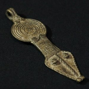Gan Bronze Amulet – Snake – Burkina Faso