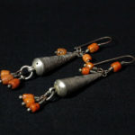 Old Berber Earrings – Silver and Mediterranean Coral – Morocco
