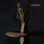 Old Forged Iron Oil Lamp – Bamana (Bambara) – Mali