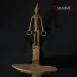 Old Forged Iron Oil Lamp – Bamana (Bambara) – Mali