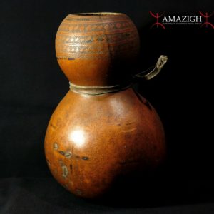 Tribally Used Calabash Gourd Container - Dorze Tribe - Arba Minch, Ethiopia