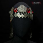 Old Berber Headband – Silver, Niello Decorations – South Morocco