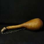 Old Gunpowder Bottle – Engraved Camel Leather – Afghanistan