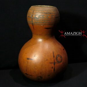 Tribally Used Calabash Gourd Container - Dorze Tribe - Arba Minch, Ethiopia