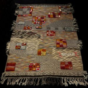 Outstanding Old Berber Tribal Carpet – Ait Ouaouzguite Tribe - Akhnif Morocco