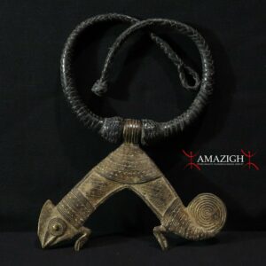 Large Fine Lobi Amulet - Chameleon - Burkina Faso