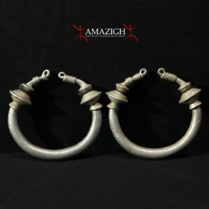 Old Fulani Aluminium Earrings - Mali