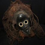 Authentic Tribal Used Dan Dean Gle Mask – Touba, Côte d’Ivoire / Ivory Coast