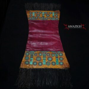 Outstanding Old Large Tuareg Leather Pillow – Niger