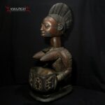 Yoruba Kneeling Female Figure Holding Offering Bowl (Olumeye) – Ekiti, Nigeria