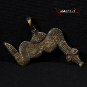 Gan Bronze Amulet – Snake – Burkina Faso