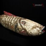 Authentic Large African Wooden Fish Puppet – Bozo People – Mali
