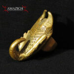 Antique Large Baule Bronze Ring – Scorpion – Ivory Coast – Rare Item