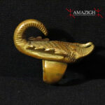 Antique Large Baule Bronze Ring – Scorpion – Ivory Coast – Rare Item